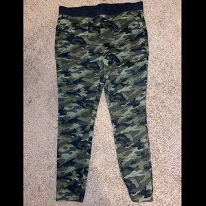 Green & Black Camo Pants